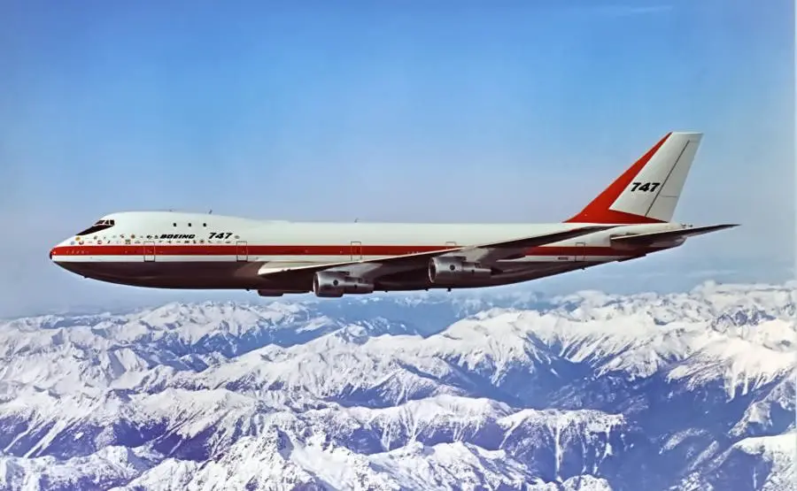 The Boeing 747-100 prototype. Sales was generally good at the time.