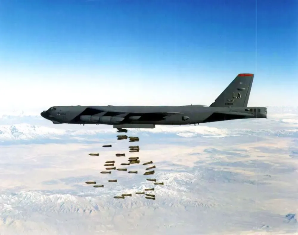 The B-52 bomber history involves several wars and conflicts.