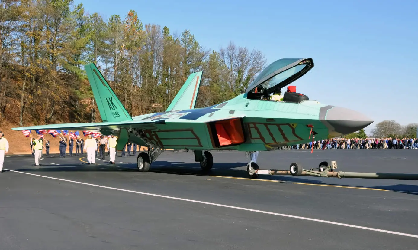 Final Lockheed Martin F-22 rollout