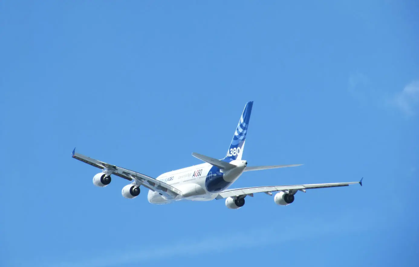 The Airbus A380 first flew in 2005