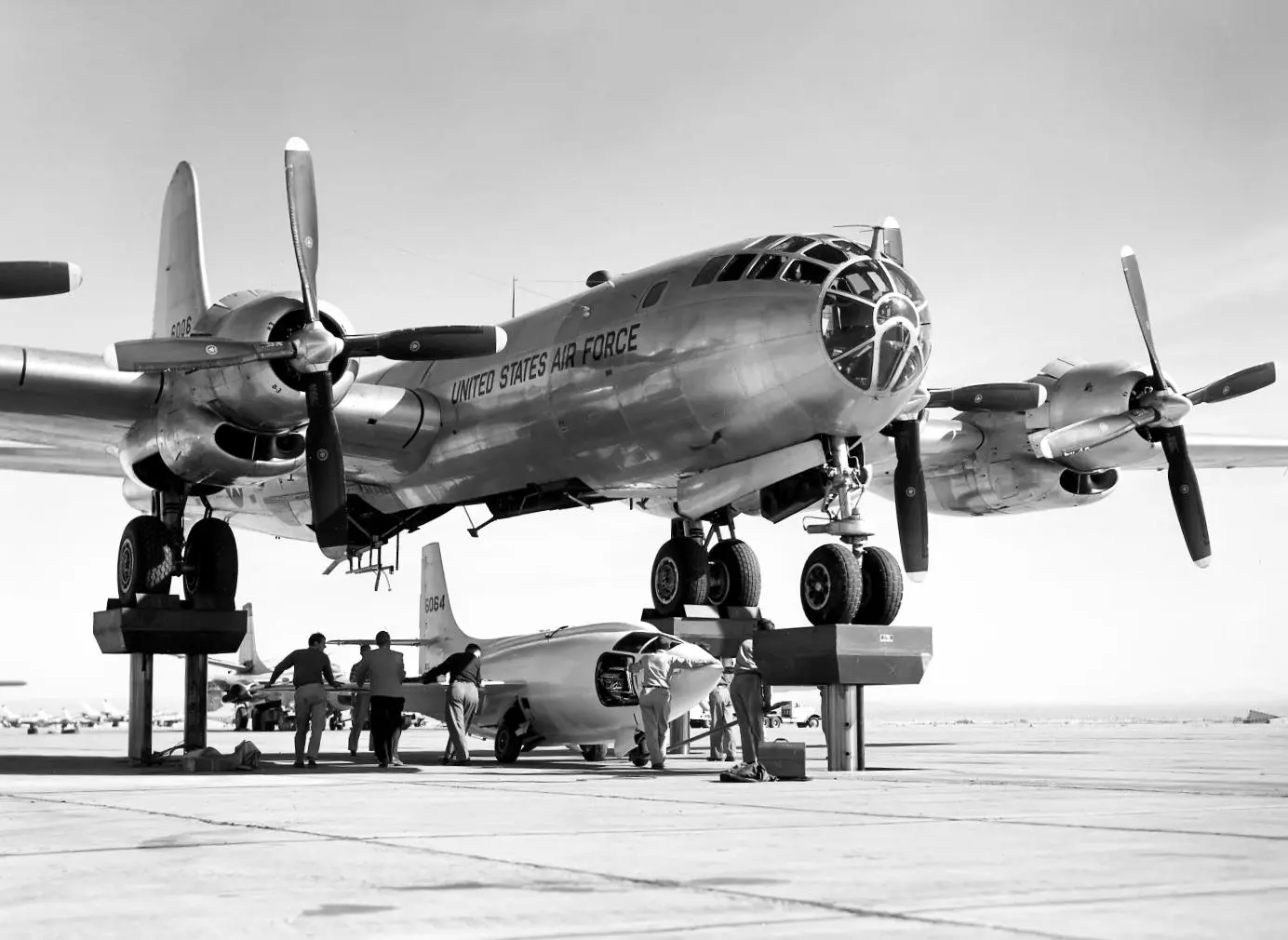 Bell X-1 and Boeing B-29 Superfortress