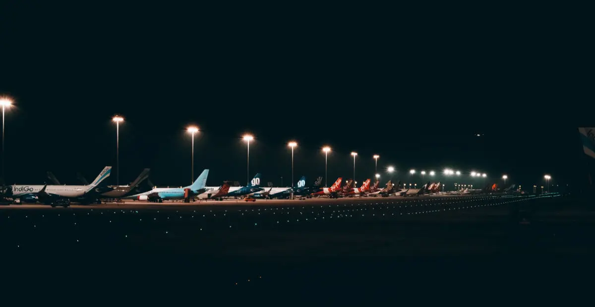 airport at night